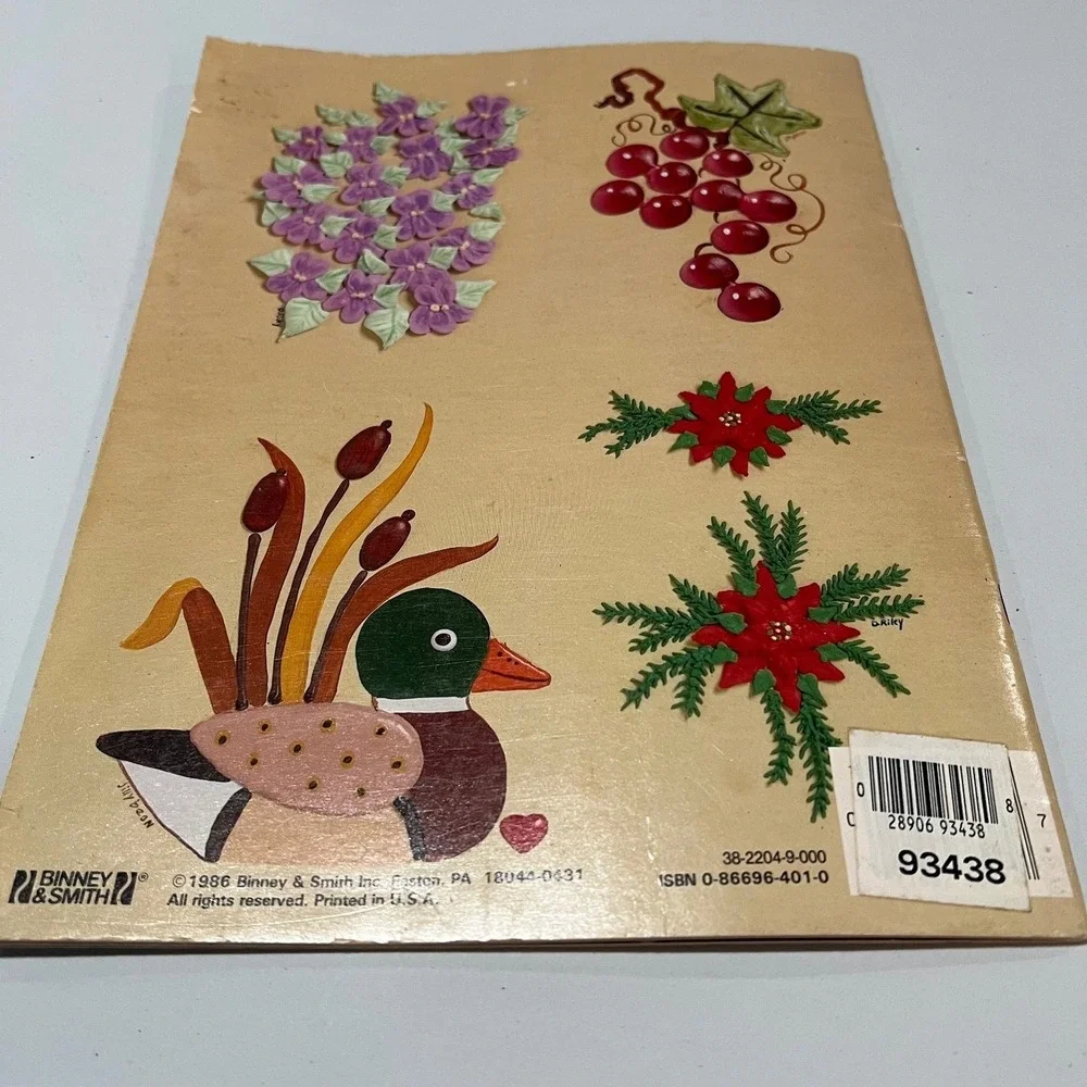 Simply Creative Instruction Book Acrylic Icing‎ Designs 1986 Liquitex Binney &